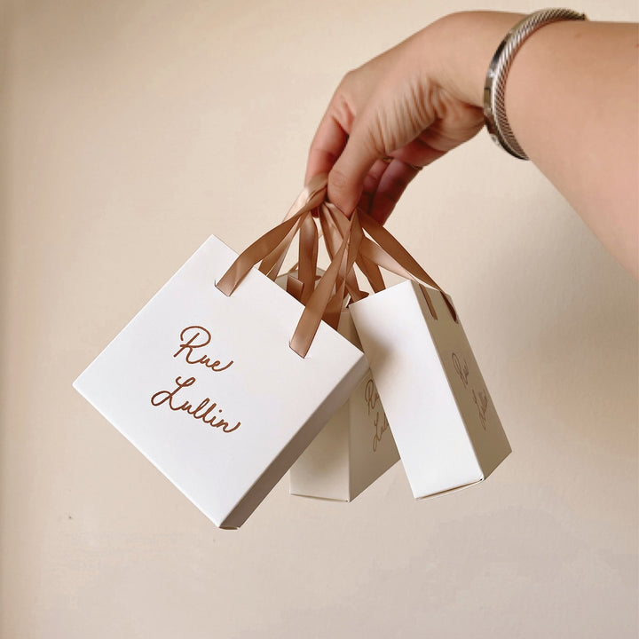 100Pcs Custom Sliding Paper Drawer Jewelry Box Packaging with Logo Printed – Gift Packaging for Necklaces, Earrings, Bracelets & Rings, 3.54×3.54 Inches / 9×9cm