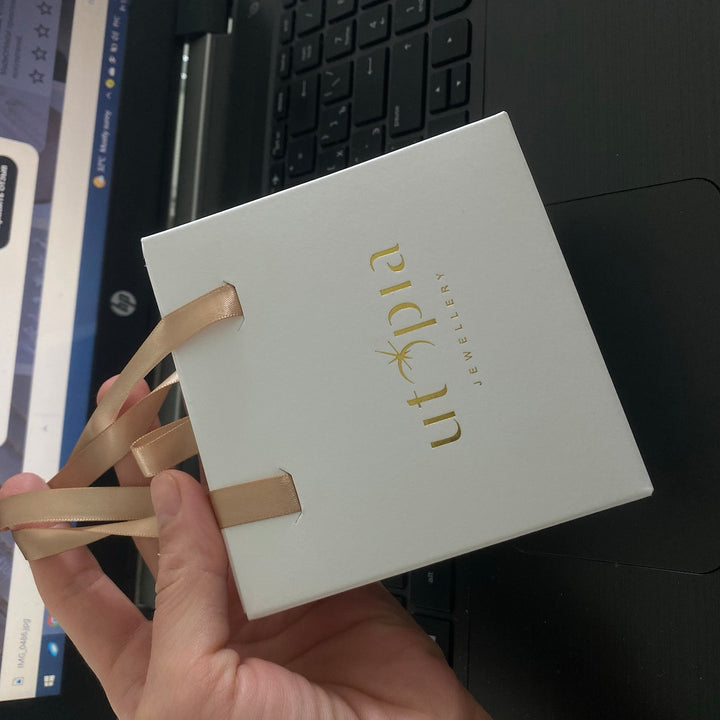 100Pcs Custom Sliding Paper Drawer Jewelry Box Packaging with Logo Printed – Gift Packaging for Necklaces, Earrings, Bracelets & Rings, 3.54×3.54 Inches / 9×9cm