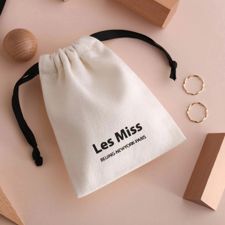 100pcs Custom Cotton Drawstring Pouch with Logo and Size – Personalized Bags for Jewelry, Gifts, Favors, Accessories, Retail Packaging