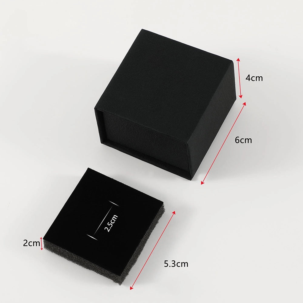 100Pcs Custom Logo Paper Flip Lid Jewelry Ring Boxes Wholesale – Small Magnetic Gift Packaging for Engagement Rings, Wedding Bands & Proposal
