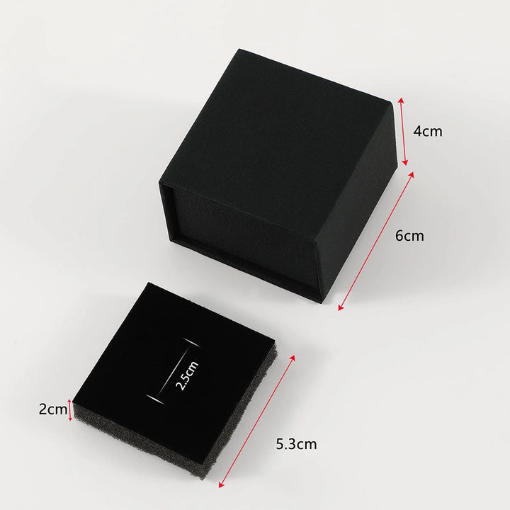 100Pcs Custom Logo Paper Flip Lid Jewelry Ring Boxes Wholesale – Small Magnetic Gift Packaging for Engagement Rings, Wedding Bands & Proposal