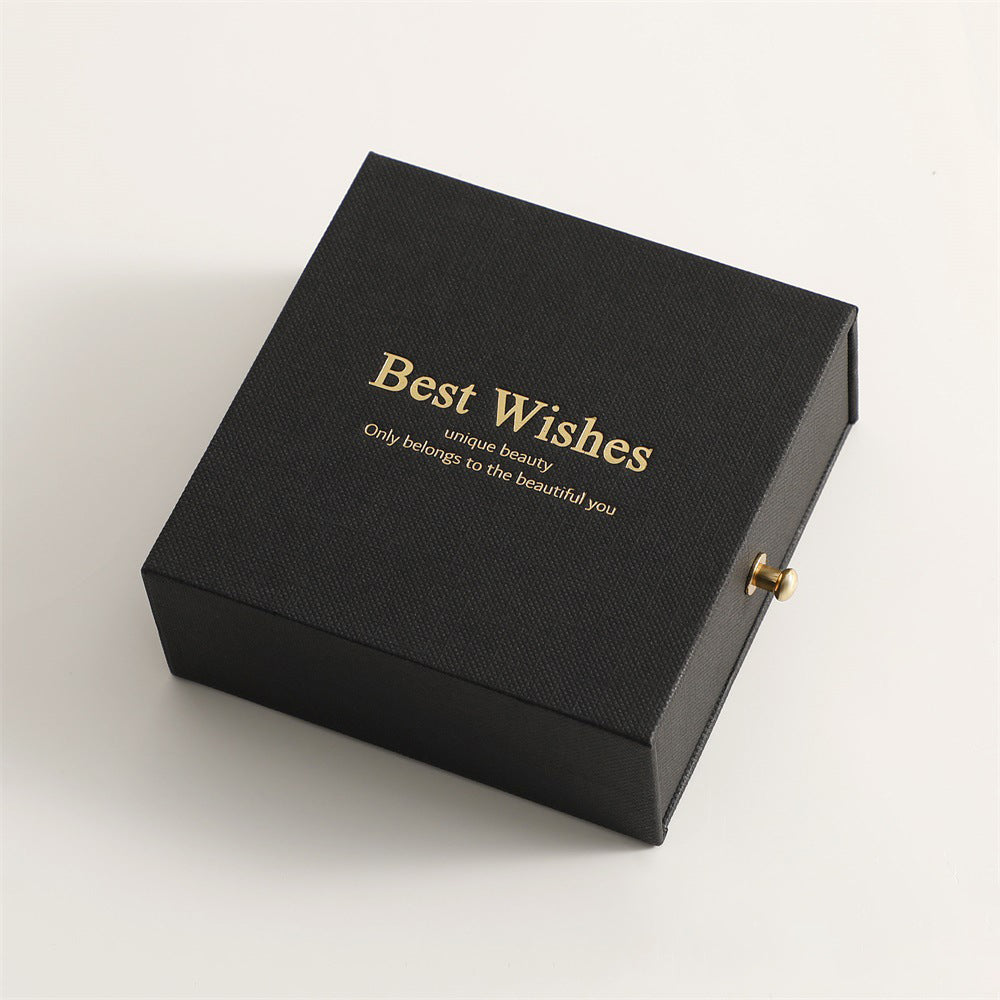 100Pcs Wholesale Custom Paper Sliding Drawer Jewelry Boxes with Ball Knob Closure – Logo Printed, Ideal for Rings, Necklaces, Earrings & Bracelets