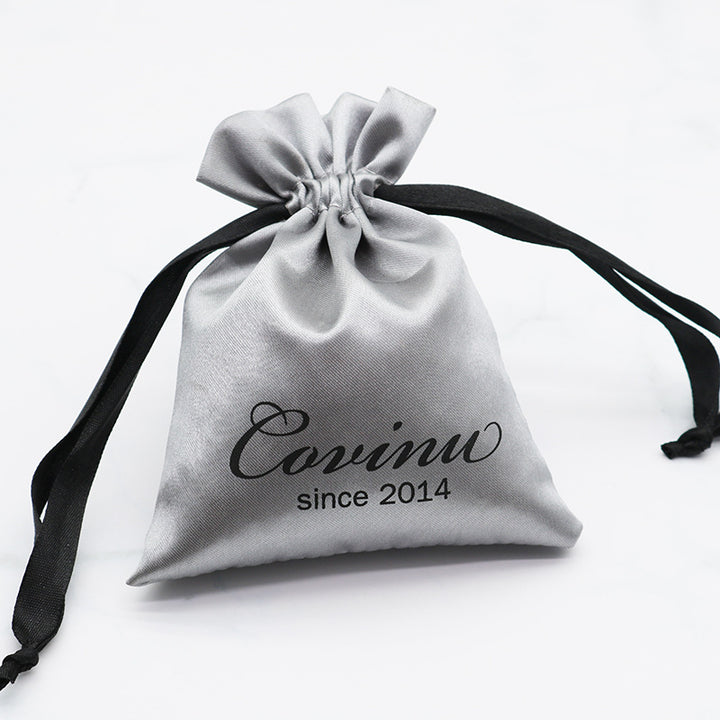 100pcs Premium Large Silk Satin Drawstring Pouches – Customizable Logo,  Ideal for Jewelry, Gifts, Cosmetics, Accessories, Wedding & Boutique Packaging