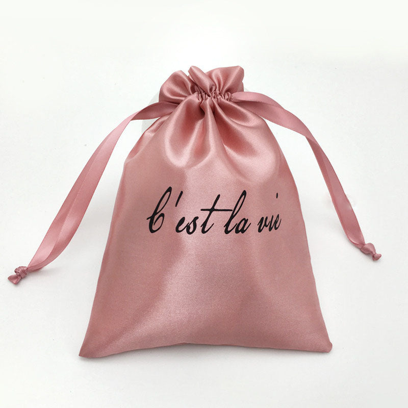 100pcs Premium Large Silk Satin Drawstring Pouches – Customizable Logo,  Ideal for Jewelry, Gifts, Cosmetics, Accessories, Wedding & Boutique Packaging
