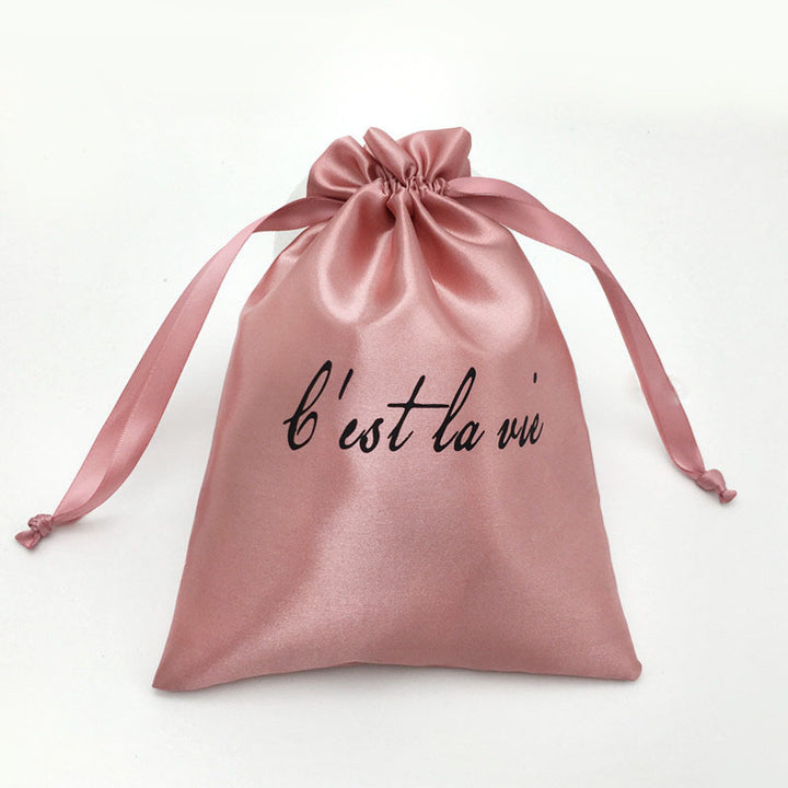 100pcs Premium Large Silk Satin Drawstring Pouches – Customizable Logo,  Ideal for Jewelry, Gifts, Cosmetics, Accessories, Wedding & Boutique Packaging