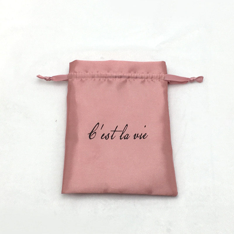 100pcs Premium Large Silk Satin Drawstring Pouches – Customizable Logo,  Ideal for Jewelry, Gifts, Cosmetics, Accessories, Wedding & Boutique Packaging
