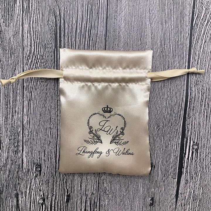 100pcs Premium Large Silk Satin Drawstring Pouches – Customizable Logo,  Ideal for Jewelry, Gifts, Cosmetics, Accessories, Wedding & Boutique Packaging