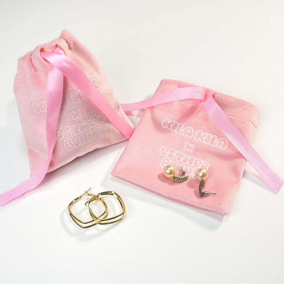 100pcs Custom Velvet Drawstring Pouches with Butterfly Knot Closure – Jewelry, Gifts, Cosmetics & Accessories Packaging