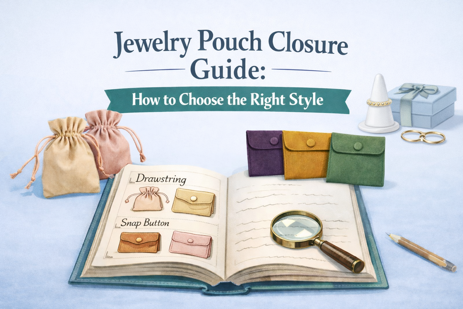 Jewelry Pouch Closure Guide: How to Choose the Right Style – SILIICE