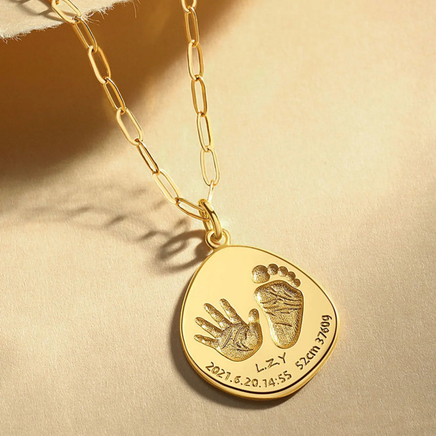 Handprint Footprint Necklace