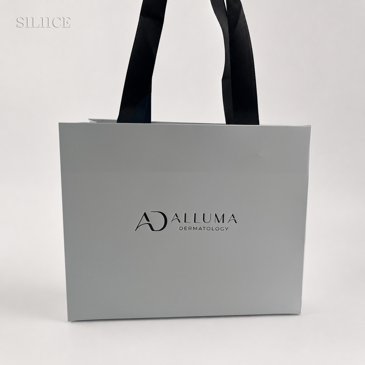 100pcs Horizontal Custom Logo Paper Bags with Handles – Premium, Minimalist Packaging for Jewelry, Spa & Brand Experience, Wholesale