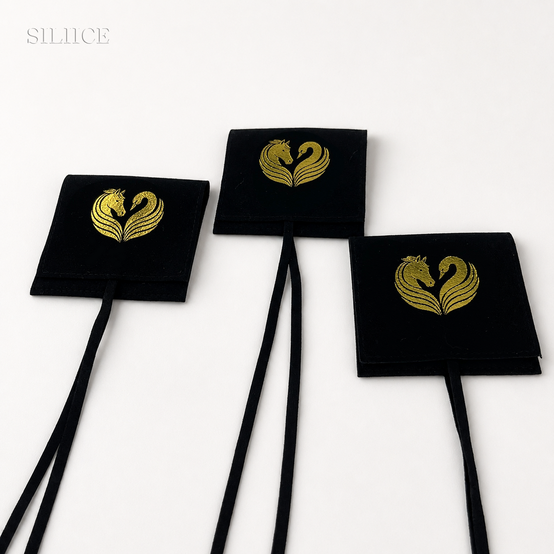 100pcs Microfiber Jewelry Envelope Pouches with Flap – Custom Debossed Logo, Minimalist Jewelry Gift Packaging | Wholesale