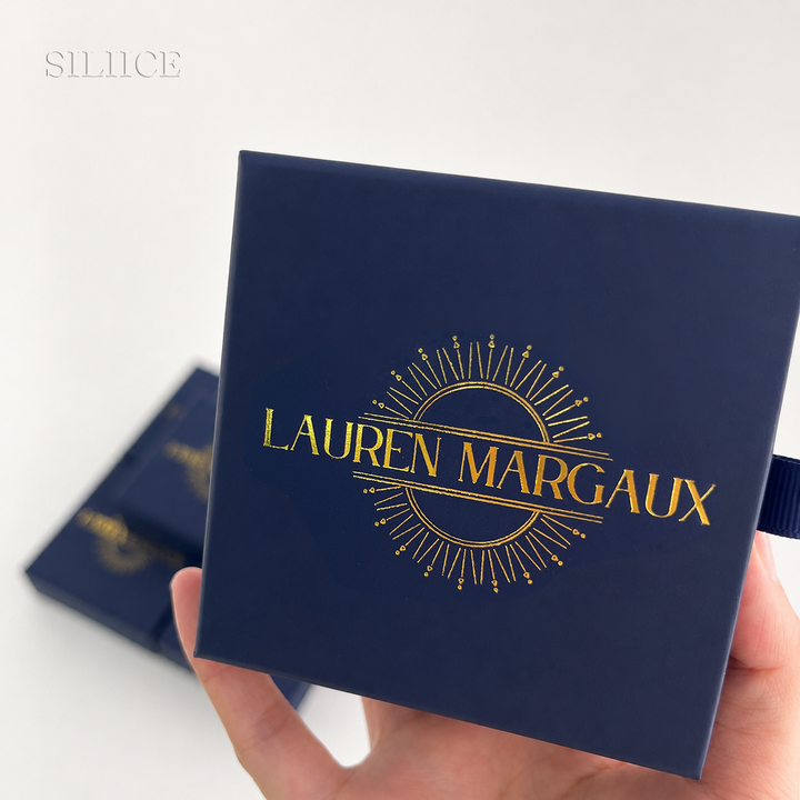 100pcs Custom Sliding Paper Drawer Jewelry Boxes – Gift Boxes with Custom Logo for Necklaces, Earrings, Bracelets & Rings, 3.54×3.54 in / 9×9 cm