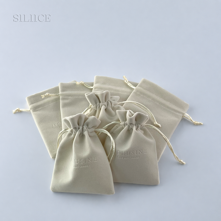 100pcs Velvet Flower Top Drawstring Pouch with Custom Debossed Logo – Ideal for Jewelry, Gifts, Small Business Branding