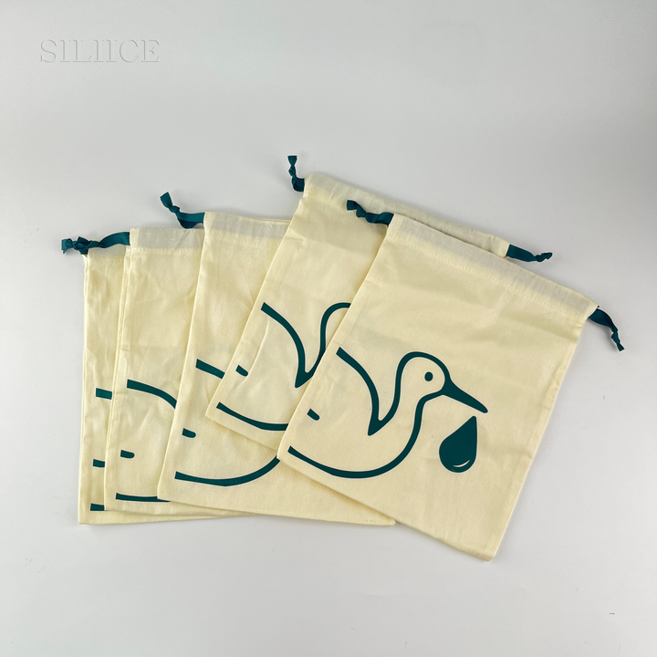 100pcs Cotton Drawstring Bags with Grosgrain Drawstring – Custom Logo for Jewelry, Gifts, Favors, Accessories, Wholesale