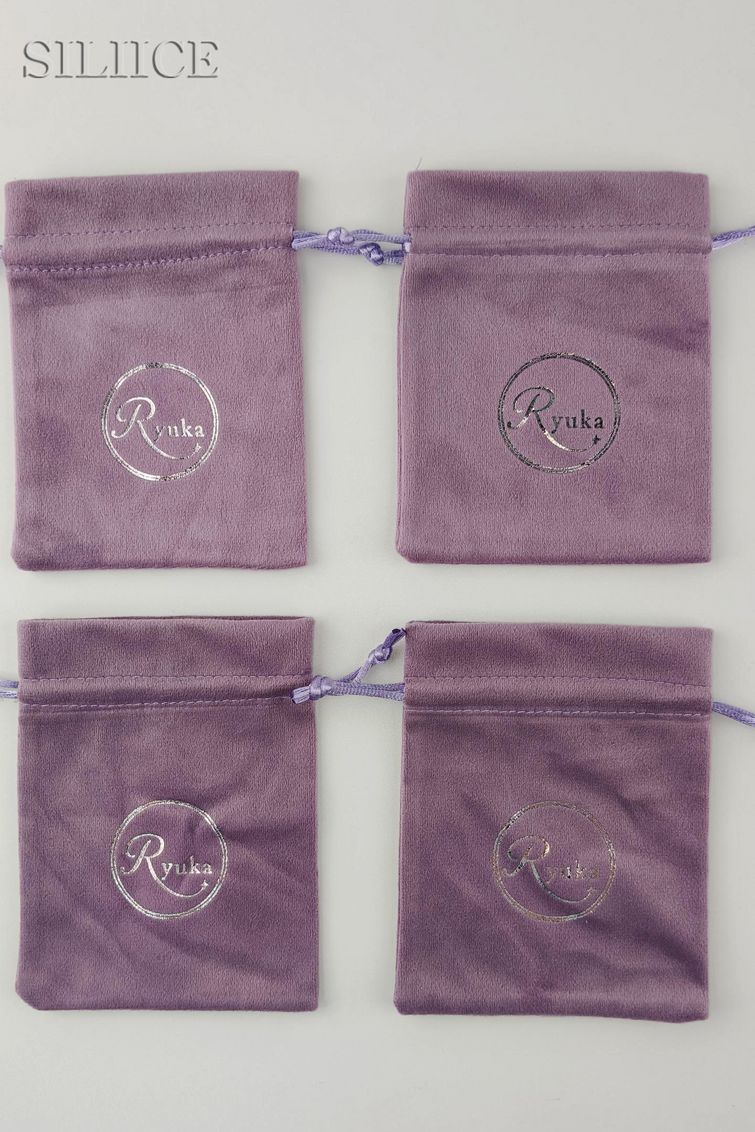 100pcs Velvet Flower Top Drawstring Pouch with Custom Logo – Ideal for Jewelry, Gifts, Small Business Branding
