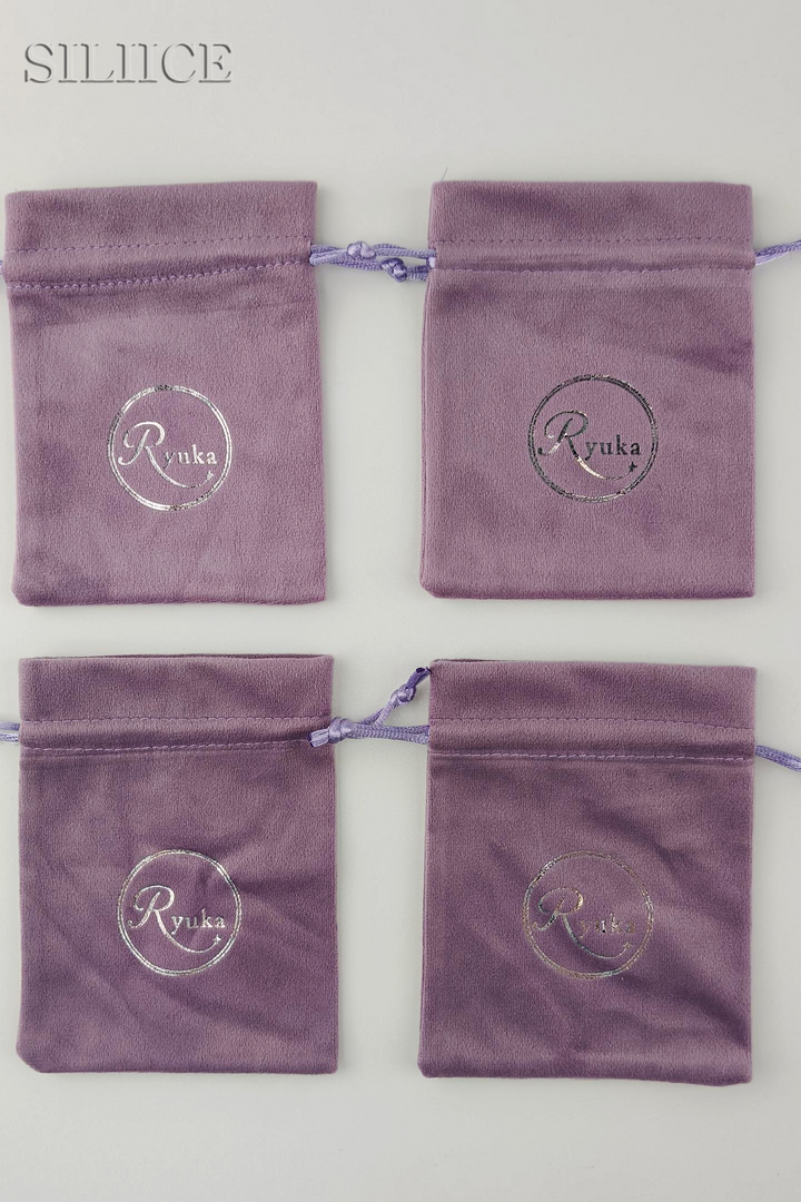 100pcs Velvet Flower Top Drawstring Pouch with Custom Logo – Ideal for Jewelry, Gifts, Small Business Branding