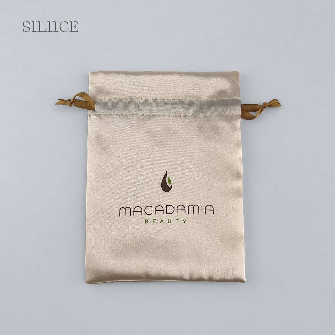 100pcs Custom Drawstring Satin Flower Top Pouches – Wholesale Multi-Size Personalized Bags for Jewelry, Gifts, Cosmetics, Accessories & Wedding