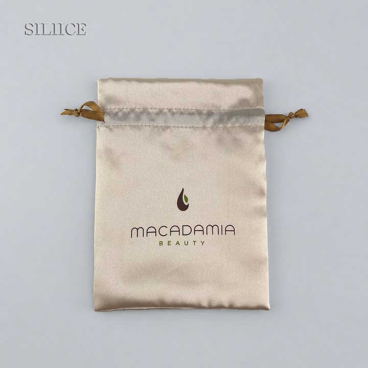 100pcs Custom Drawstring Satin Flower Top Pouches – Wholesale Multi-Size Personalized Bags for Jewelry, Gifts, Cosmetics, Accessories & Wedding