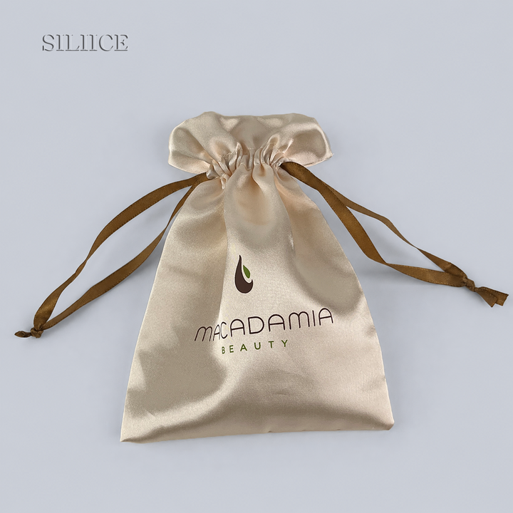 100pcs Custom Drawstring Satin Flower Top Pouches – Wholesale Multi-Size Personalized Bags for Jewelry, Gifts, Cosmetics, Accessories & Wedding