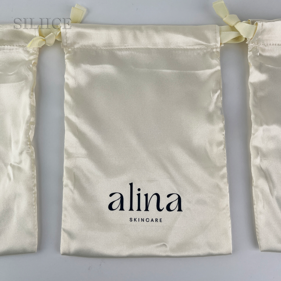 100pcs Personalized Custom Satin Drawstring Bags – Wholesale Multi-Size Drawstring Pouches for Jewelry, Gifts, Cosmetics, Wedding & Crafts