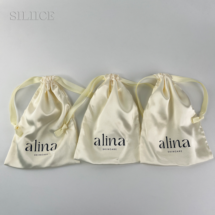 100pcs Personalized Custom Satin Drawstring Bags – Wholesale Multi-Size Drawstring Pouches for Jewelry, Gifts, Cosmetics, Wedding & Crafts