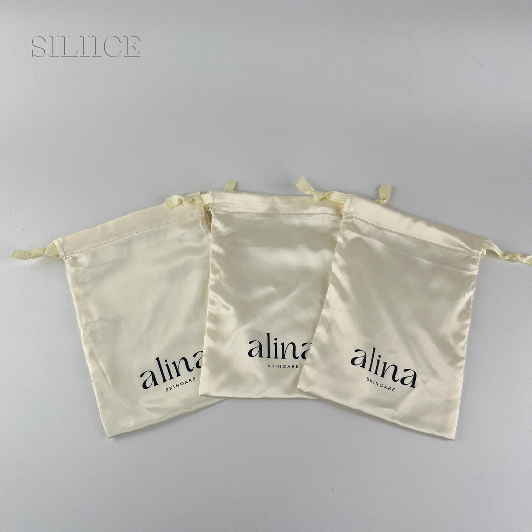 100pcs Personalized Custom Satin Drawstring Bags – Wholesale Multi-Size Drawstring Pouches for Jewelry, Gifts, Cosmetics, Wedding & Crafts