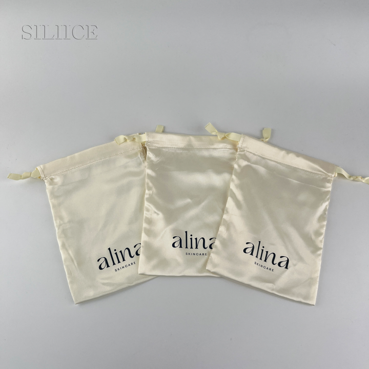 100pcs Personalized Custom Satin Drawstring Bags – Wholesale Multi-Size Drawstring Pouches for Jewelry, Gifts, Cosmetics, Wedding & Crafts