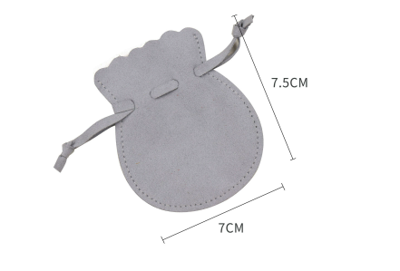 100pcs Wholesale Christmas Special Edition Microfiber Gourd Drawstring Jewelry Pouches – Holiday Gift with Festive Gold-Foil Design