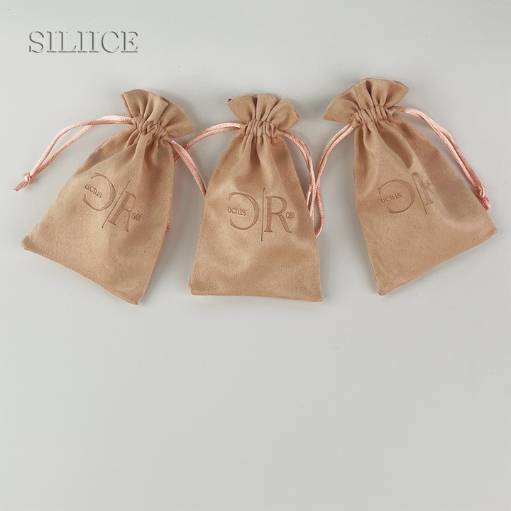 100pcs Velvet Flower Top Drawstring Pouch with Custom Debossed Logo – Ideal for Jewelry, Gifts, Small Business Branding