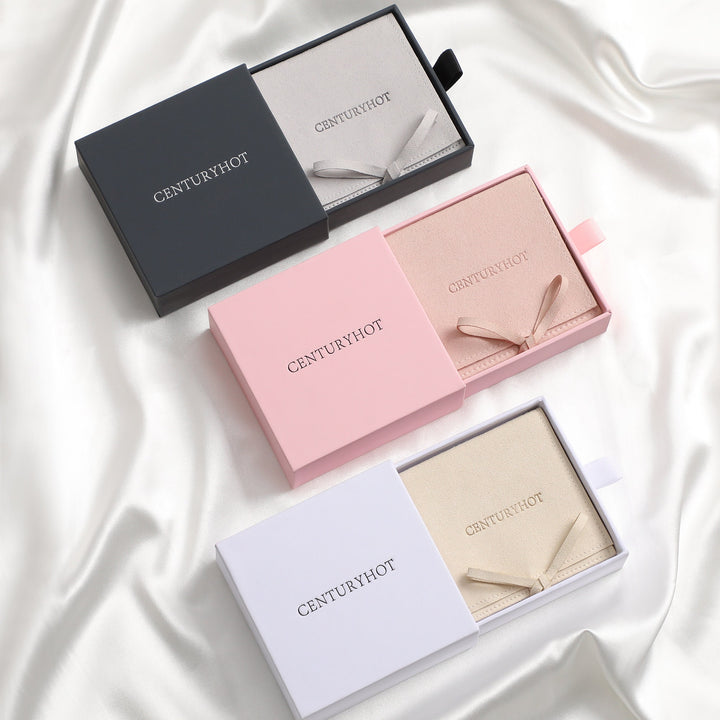 100Pcs Custom Jewelry Packaging Box With Logo Wholesale Jewelry Pouches Bags Drawer Box Packaging Set In Bulk 3.54x3.54 inches 9x9cm