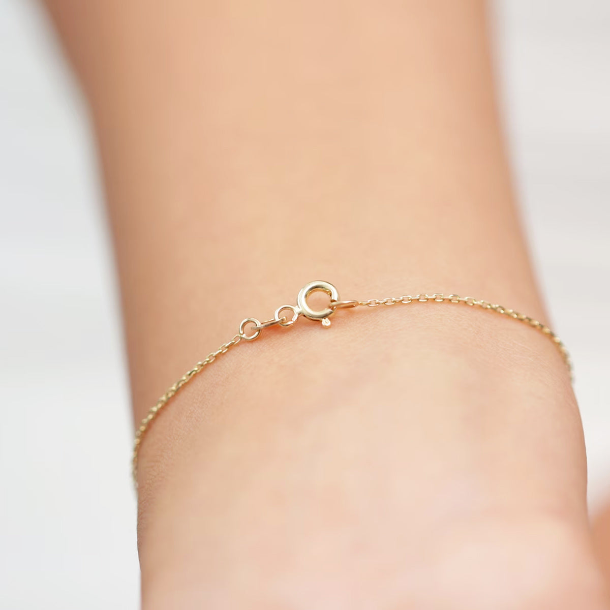 Diamond Personalized Name Woman Bracelet - 14K Solid Gold