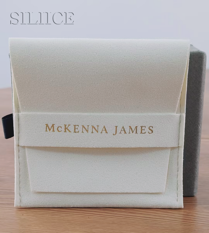 100pcs Custom Microfiber Jewelry Pouch – Envelope-Style with Tuck-In Closure & Custom Logo for Rings, Earrings & Necklaces Wholesale