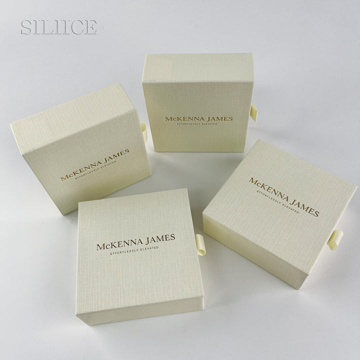 100pcs Wholesale Custom Paper Drawer Jewelry Boxes – Multi-Size Custom Logo Boxes for Necklaces, Earrings, Bracelets & Rings