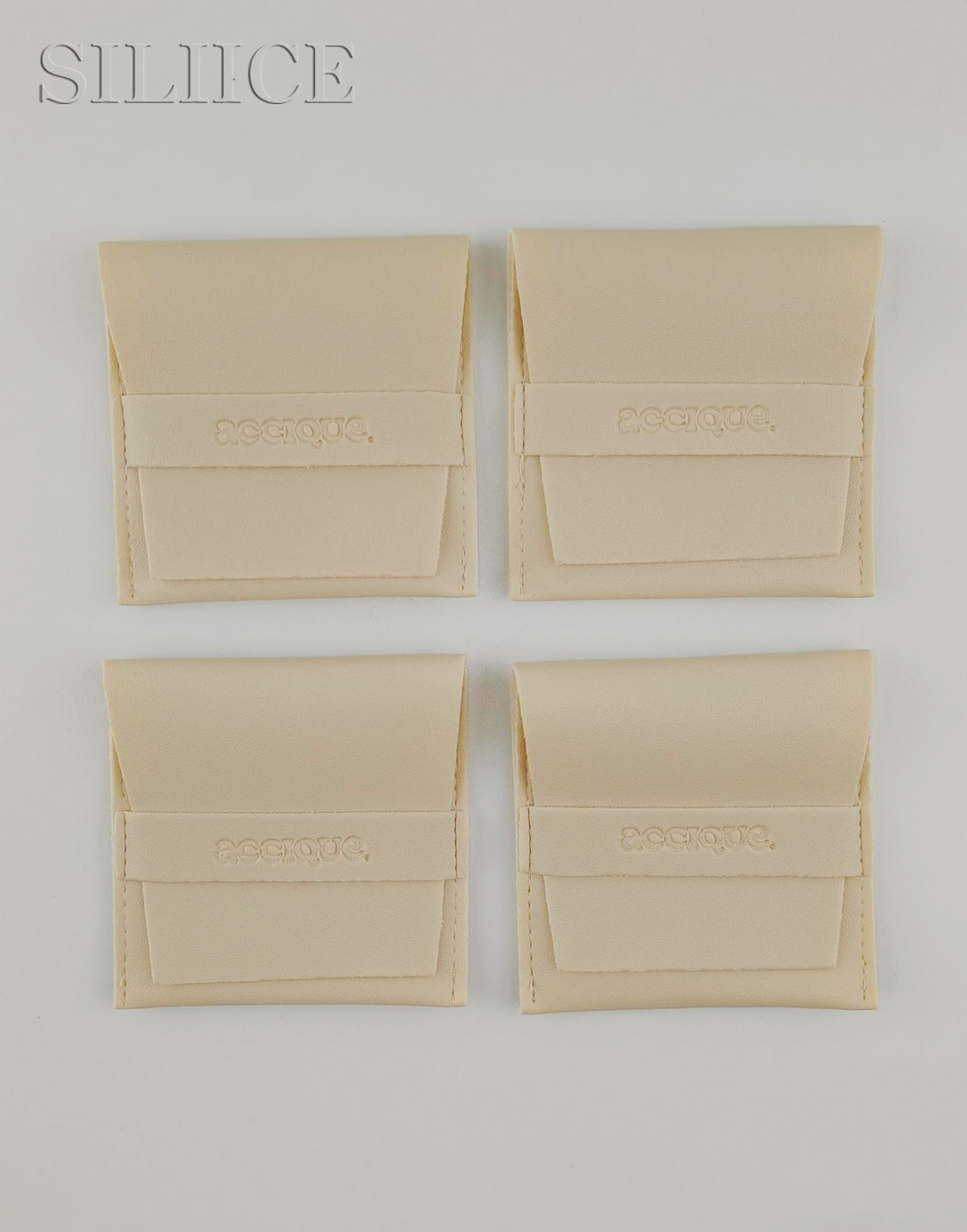 100pcs Custom Leather Jewelry Pouch – Envelope Design Featuring Tuck-In Closure with Personalized Logo for Rings, Earrings & Necklaces Wholesale
