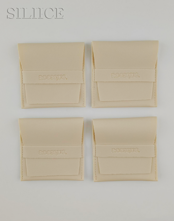 100pcs Custom Leather Jewelry Pouch – Envelope Design Featuring Tuck-In Closure with Personalized Logo for Rings, Earrings & Necklaces Wholesale