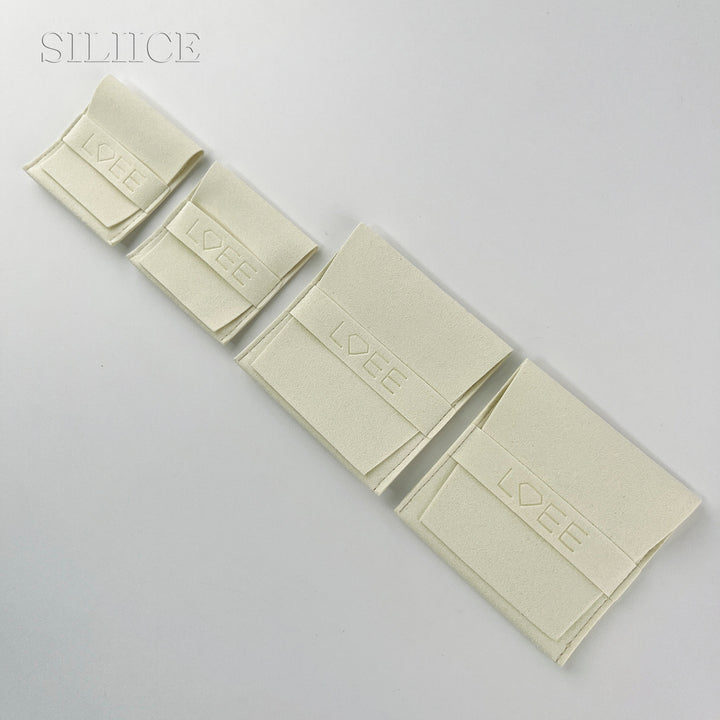 100pcs Custom Microfiber Jewelry Pouch – Envelope-Style with Tuck-In Closure & Custom Logo for Rings, Earrings & Necklaces Wholesale