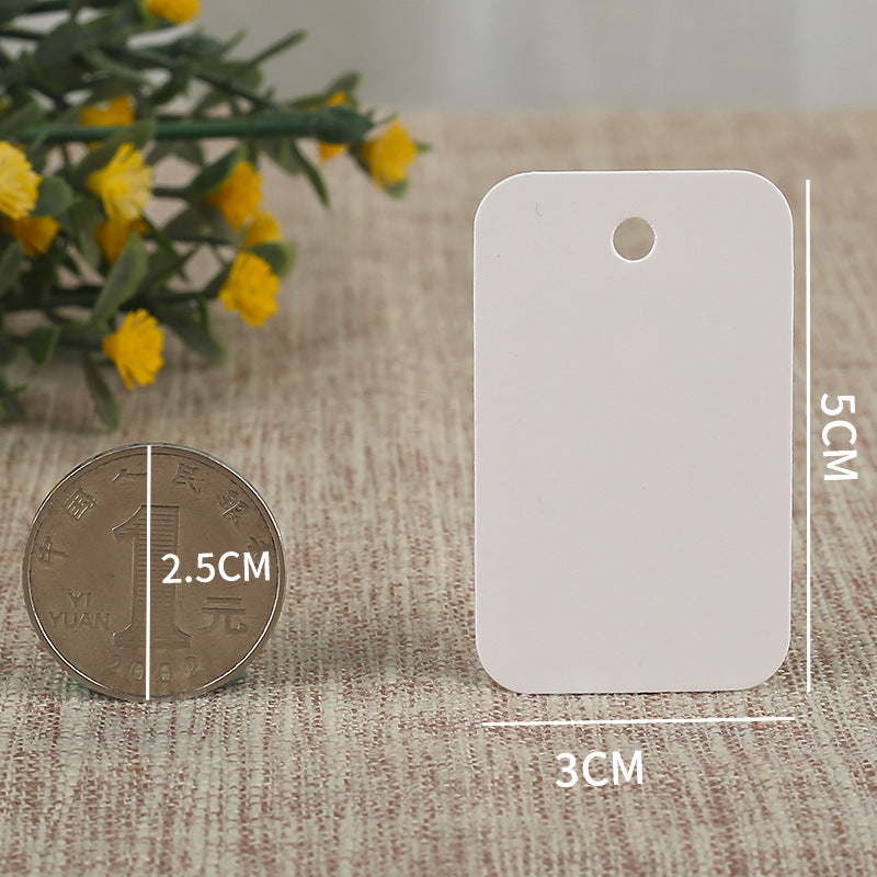 100pcs Standard Size Hang Tags with Custom Logo – For Clothing Brands & Boutique