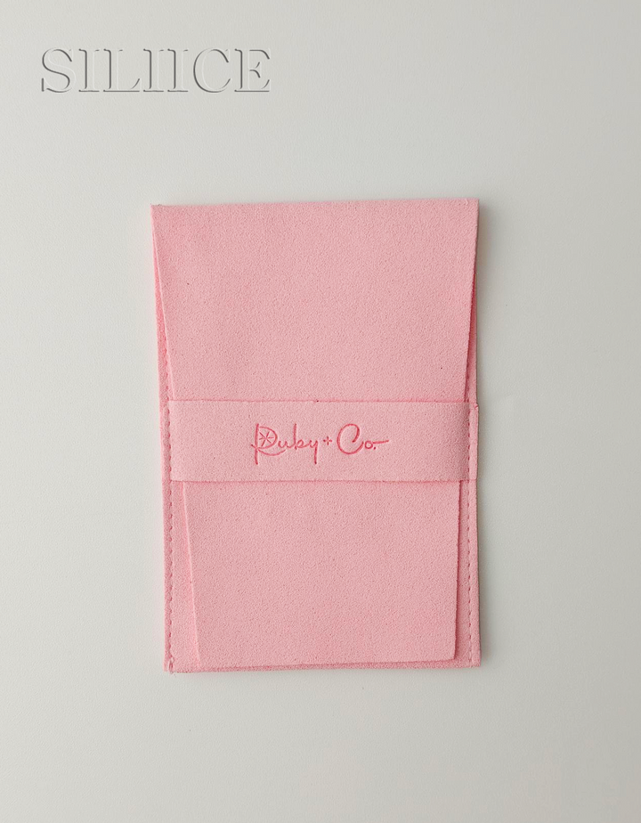 100pcs Custom Microfiber Jewelry Pouch – Envelope-Style with Tuck-In Closure & Custom Logo for Rings, Earrings & Necklaces Wholesale