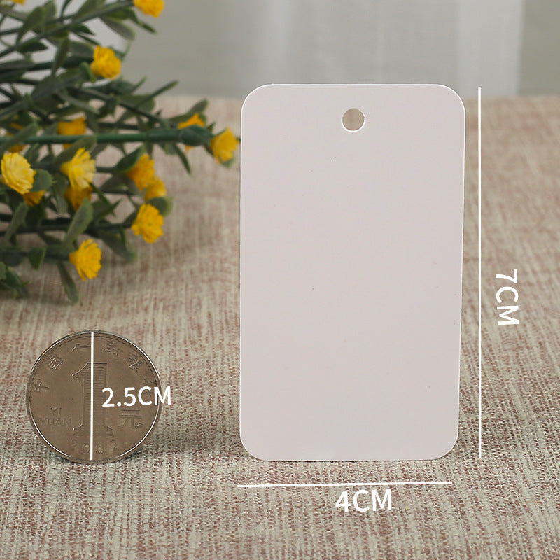 100pcs Standard Size Hang Tags with Custom Logo – For Clothing Brands & Boutique
