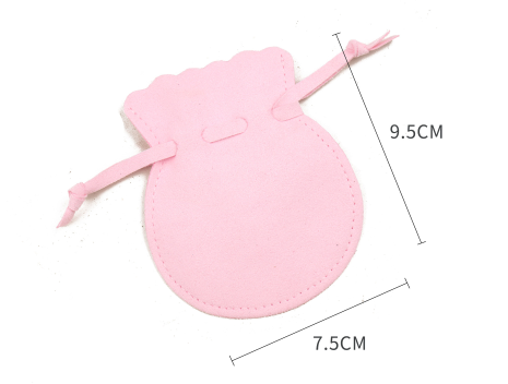 100pcs Wholesale Christmas Special Edition Microfiber Gourd Drawstring Jewelry Pouches – Holiday Gift with Festive Gold-Foil Design