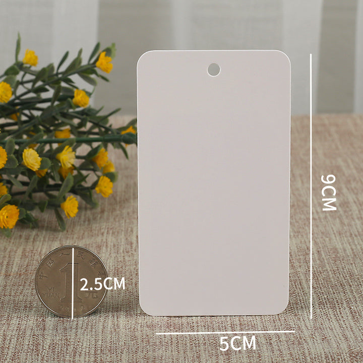 100pcs Standard Size Hang Tags with Custom Logo – For Clothing Brands & Boutique