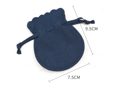 100pcs Wholesale Christmas Special Edition Microfiber Gourd Drawstring Jewelry Pouches – Holiday Gift with Festive Gold-Foil Design