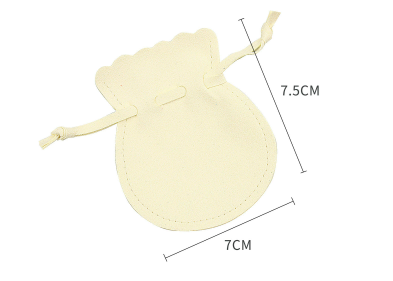 100pcs Wholesale Christmas Special Edition Microfiber Gourd Drawstring Jewelry Pouches – Holiday Gift with Festive Gold-Foil Design