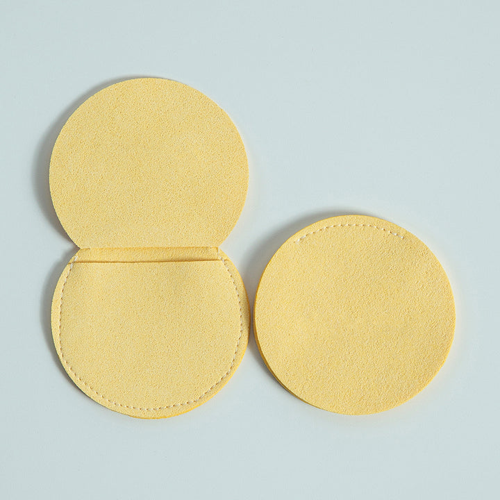 100pcs Christmas Special Edition Round Microfiber Flap Pouch (Diameter 7 cm) –Snowflake Embossed Pattern