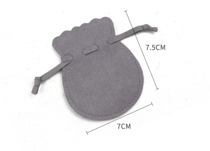 100pcs Wholesale Christmas Special Edition Microfiber Gourd Drawstring Jewelry Pouches – Holiday Gift with Festive Gold-Foil Design