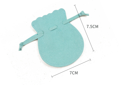 100pcs Wholesale Christmas Special Edition Microfiber Gourd Drawstring Jewelry Pouches – Holiday Gift with Festive Gold-Foil Design