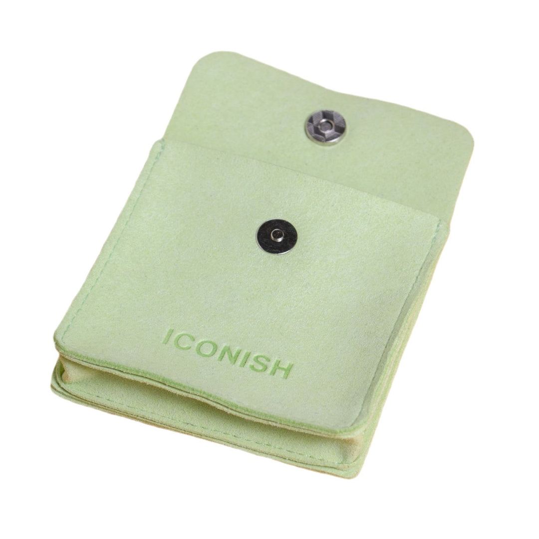 100pcs Custom Embossed Logo Double-Layer Microfiber Button Bags for Wholesale Jewelry Pouches, Rings, Earrings, Bracelets & Gift Packaging