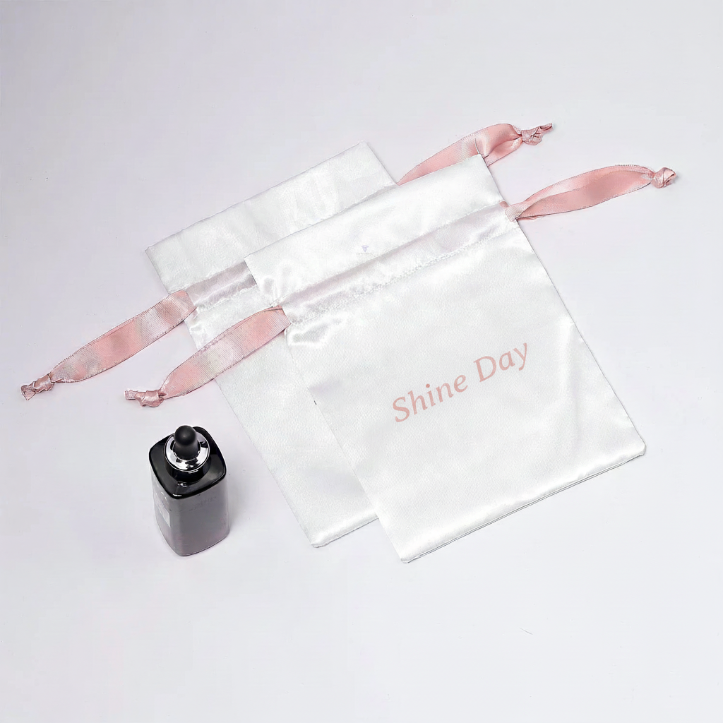 100pcs Premium Large Silk Satin Drawstring Pouches – Customizable Logo,  Ideal for Jewelry, Gifts, Cosmetics, Accessories, Wedding & Boutique Packaging