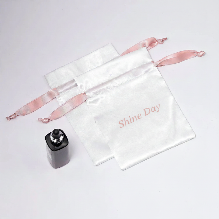 100pcs Premium Large Silk Satin Drawstring Pouches – Customizable Logo,  Ideal for Jewelry, Gifts, Cosmetics, Accessories, Wedding & Boutique Packaging